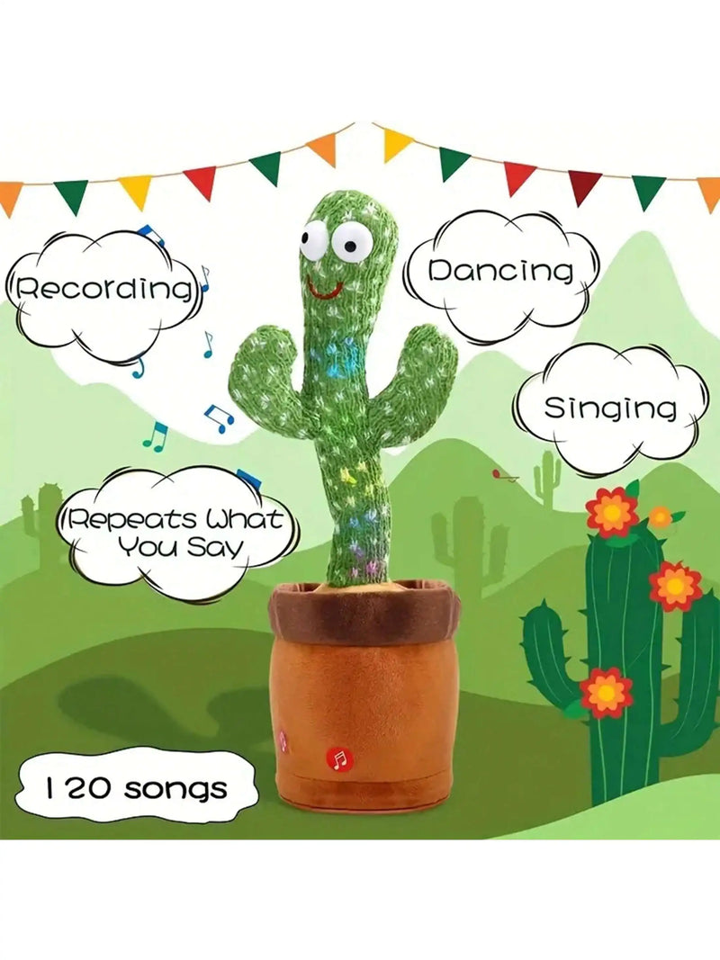 Dança Talking Cactus Brinquedos para Bebés Meninos e Meninas, Cantando Imitando Gravação, Repetindo o que você diz