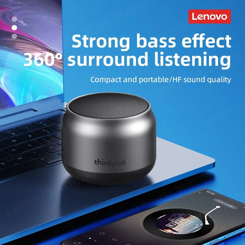 Original lenovo k30 portátil de alta fidelidade bluetooth alto-falante sem fio à prova dwaterproof água usb ao ar livre música surround caixa baixo microfone