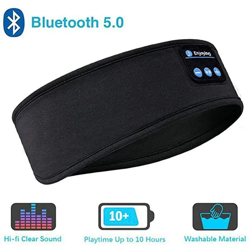 Fones De Ouvido Sem Fio Bluetooth, Esportes Dormir Headband, Fones De Ouvido Elásticos, Música Eye Mask, Headset