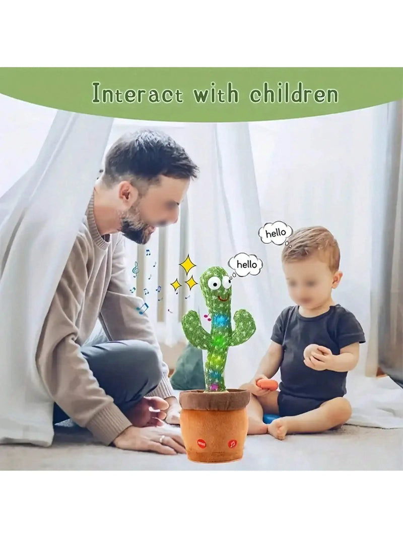 Dança Talking Cactus Brinquedos para Bebés Meninos e Meninas, Cantando Imitando Gravação, Repetindo o que você diz